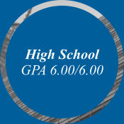 High School GPA 6.00/6.00